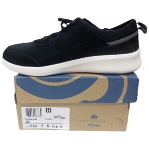 Clarks Sillian 2.0 Kae Black Walking Shoe Sneakers Women's size 9